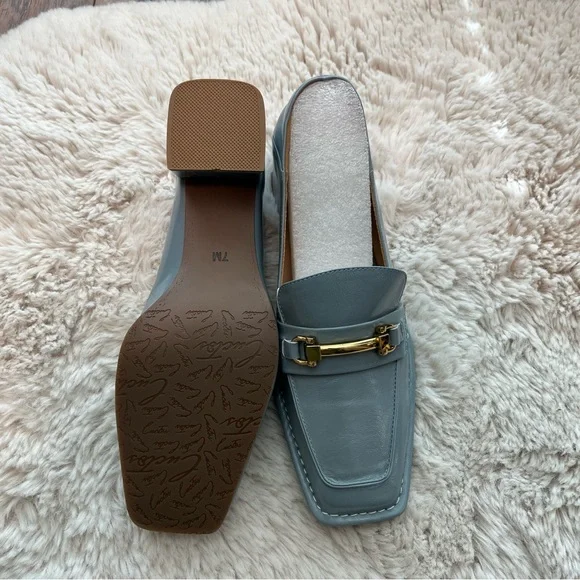 Leather Chunky-Heeled Loafers - Picture 5 of 5